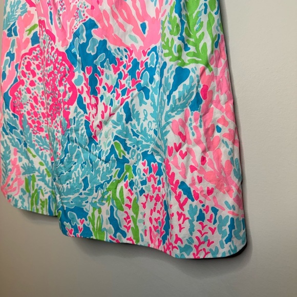Lilly Pulitzer Blue and Pink Scoop Neck Sundress - Picture 3 of 8
